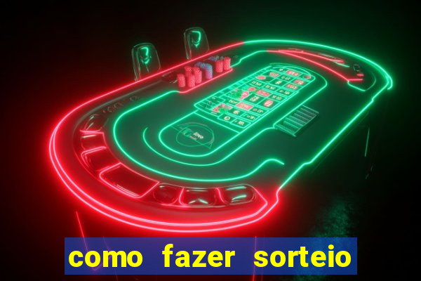 como fazer sorteio de cores online